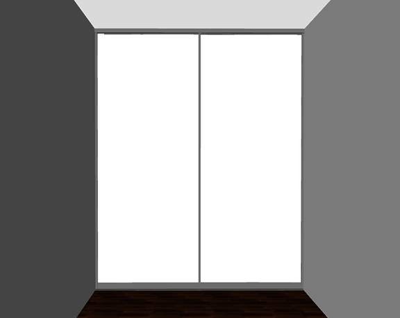 Configuration example 2-door room divider